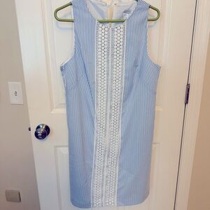 Size 12 Seersucker Sleeveless Dress - NWT